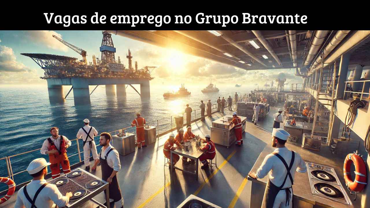 O Grupo Bravante está contratando: Vagas de emprego offshore para marinheiro, cozinheiro, taifeiro e outros!