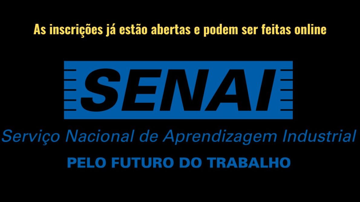 O Senai oferta 410 vagas para cursos gratuitos EaD e presencial no turno da tarde e noite, as inscrições vão até dia 17, não perca tempo!