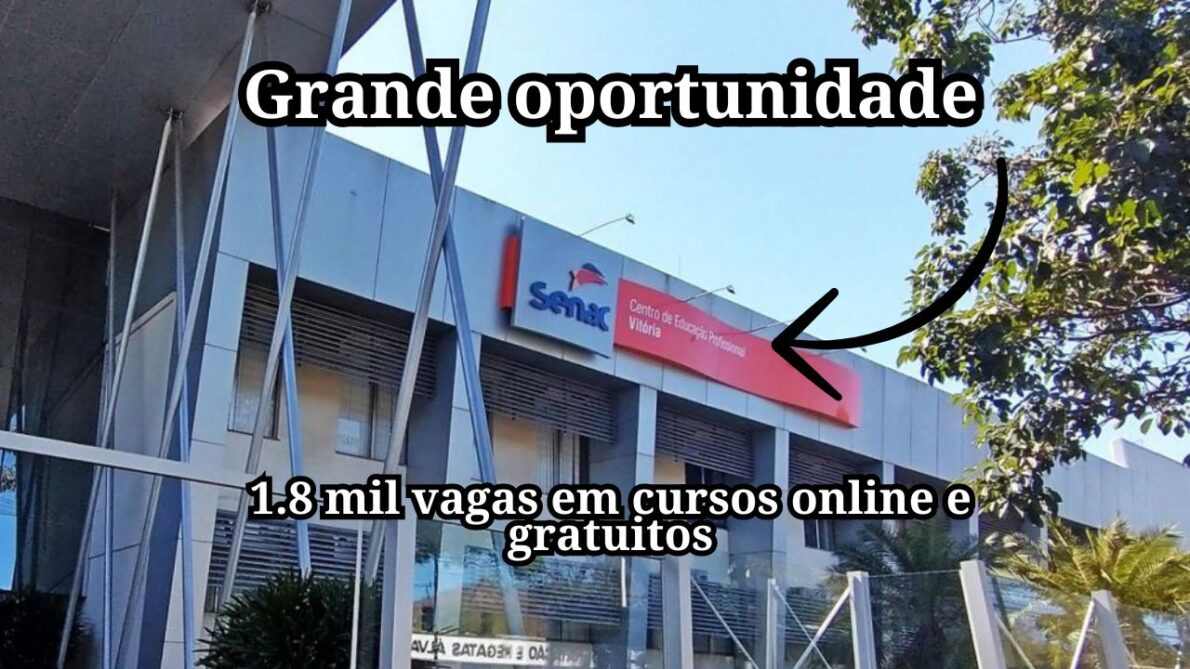 Quer fazer um curso à distância no Senac sem gastar 1 real Senac-ES libera 1.8 mil vagas em cursos online e gratuitos nas áreas de Gastronomia, TI e mais!