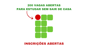 Quer fazer um curso online gratuito com certificado e sem precisar fazer provas 200 vagas abertas em um dos maiores Institutos Federais do Brasil, reconhecido pelo MEC!