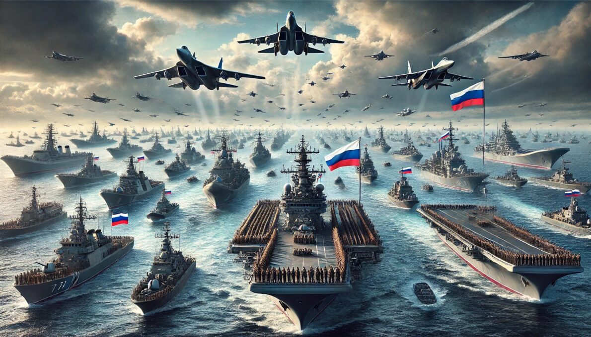 Rússia mobiliza maior frota naval em 30 anos e surpreende o mundo! 400 navios, 90 mil soldados e 120 aviões prontos para o combate ao lado da China