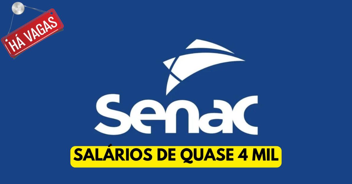 Senac abre processo seletivo com 150 vagas para Auxiliar de Serviços Gerais, Recepcionista, Copeiro e outros cargos exigindo ensino fundamental