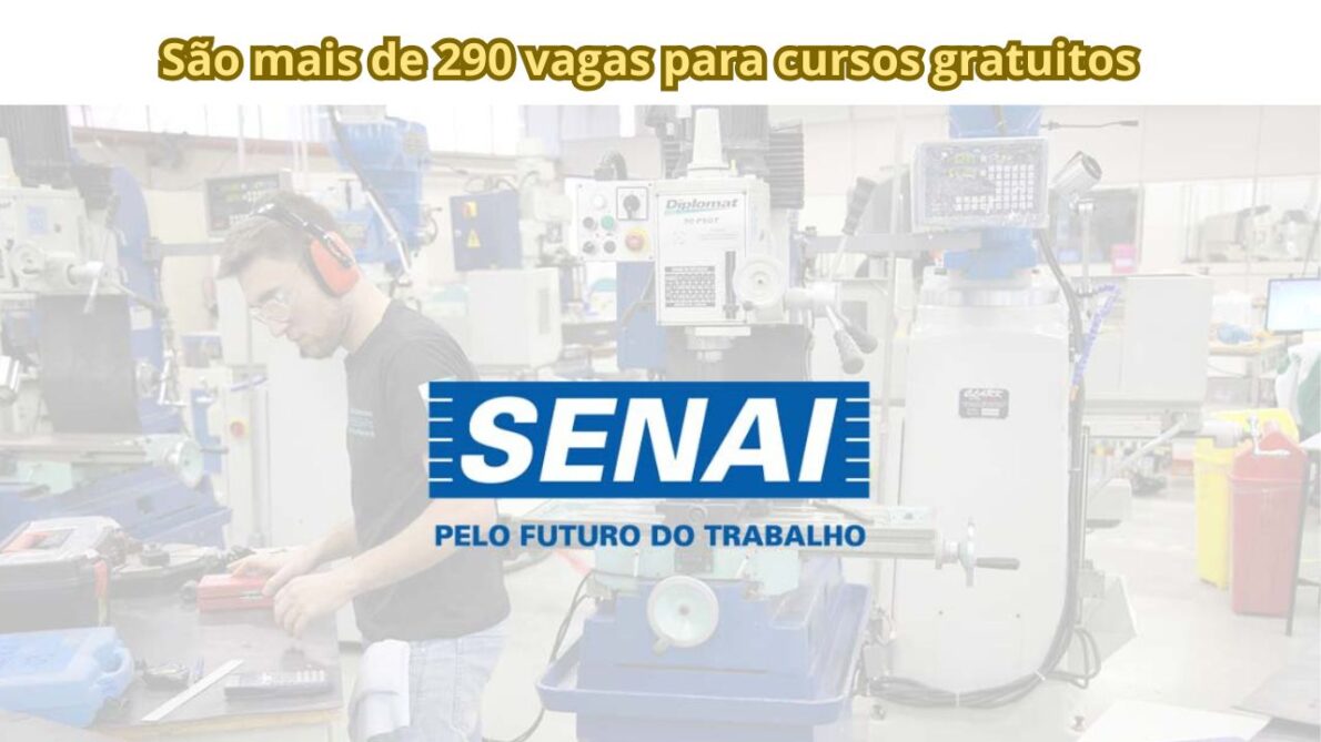 Senai abre inscrições para cursos gratuitos de formação para jovem aprendiz; São mais de 290 vagas, inscreva-se agora!