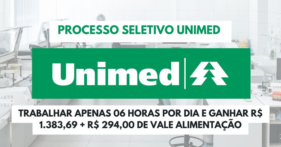 Unimed abre vaga exigindo ensino fundamental para trabalhar como Telefonista