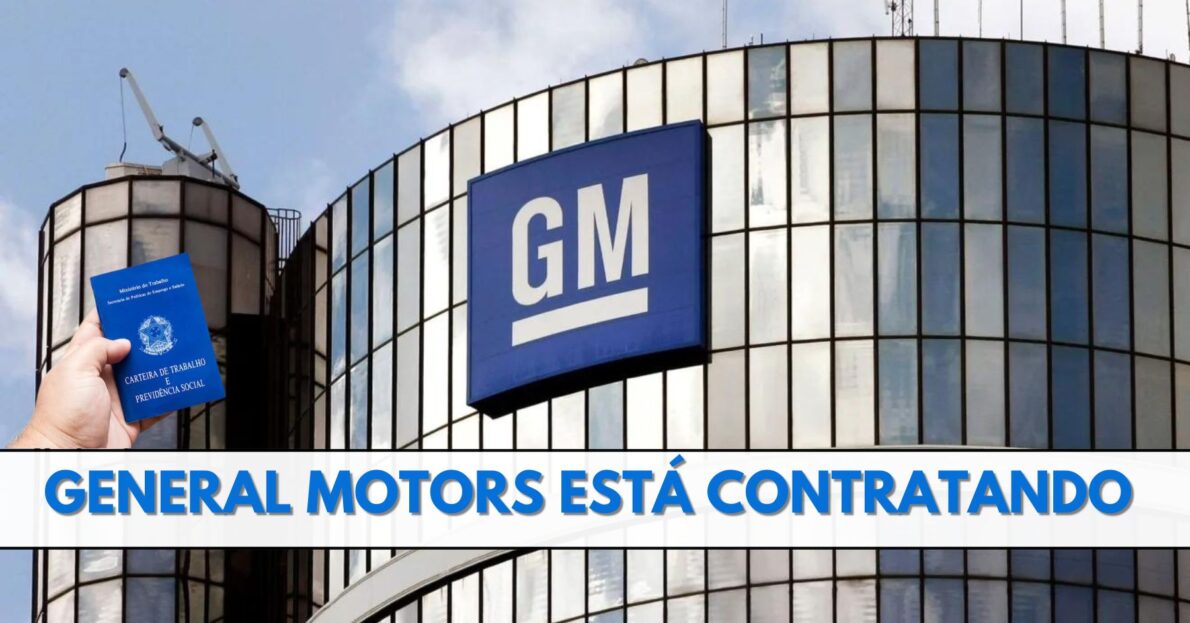 General Motors – GM está contratando candidatos com e sem experiência com remuneração de até R$ 7 mil! Mais de 300 vagas de emprego estão abertas para operadores, mecânicos, técnicos e outro cargos