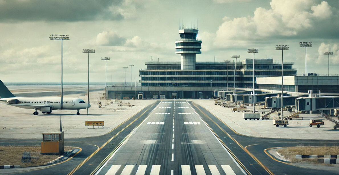 Aeroporto, que já foi movimentado, está praticamente deserto após decisão da Petrobras transferir seus voos para o Rio de Janeiro. (Foto/ IA)