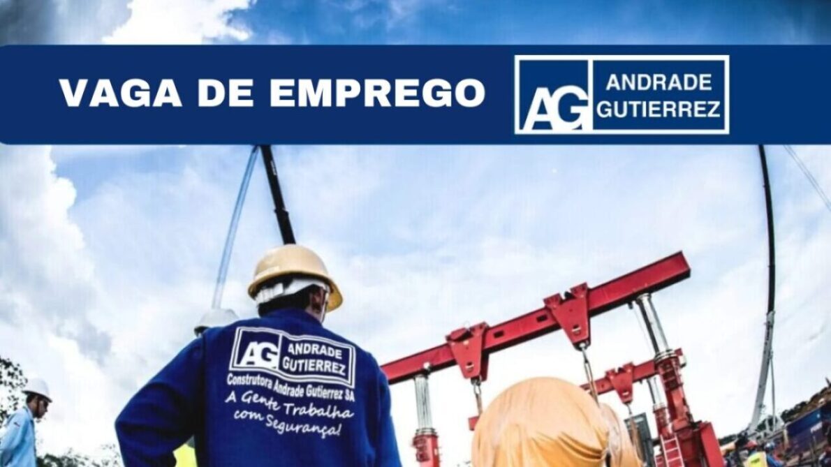 A Andrade Gutierrez oferece vaga de emprego para Ajudante, com salário de R$ 2.301,29. O cargo exige ensino fundamental incompleto e experiência em atividades físicas.