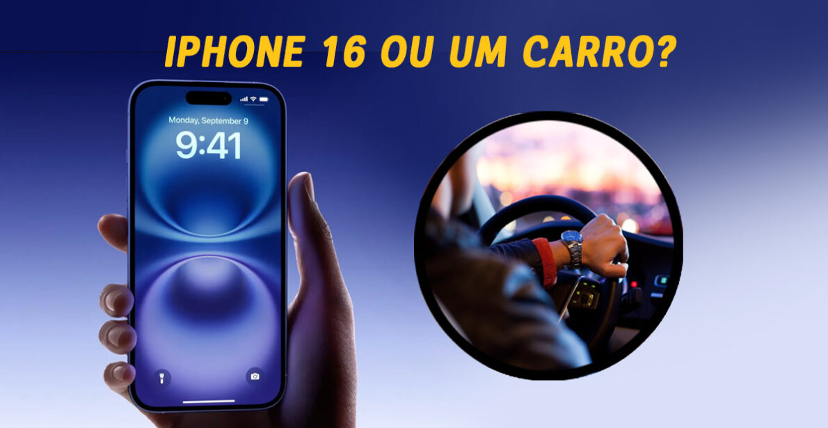 Iphone 16 ou um carro? 5 veículos que custam o mesmo valor do novo celular da Apple