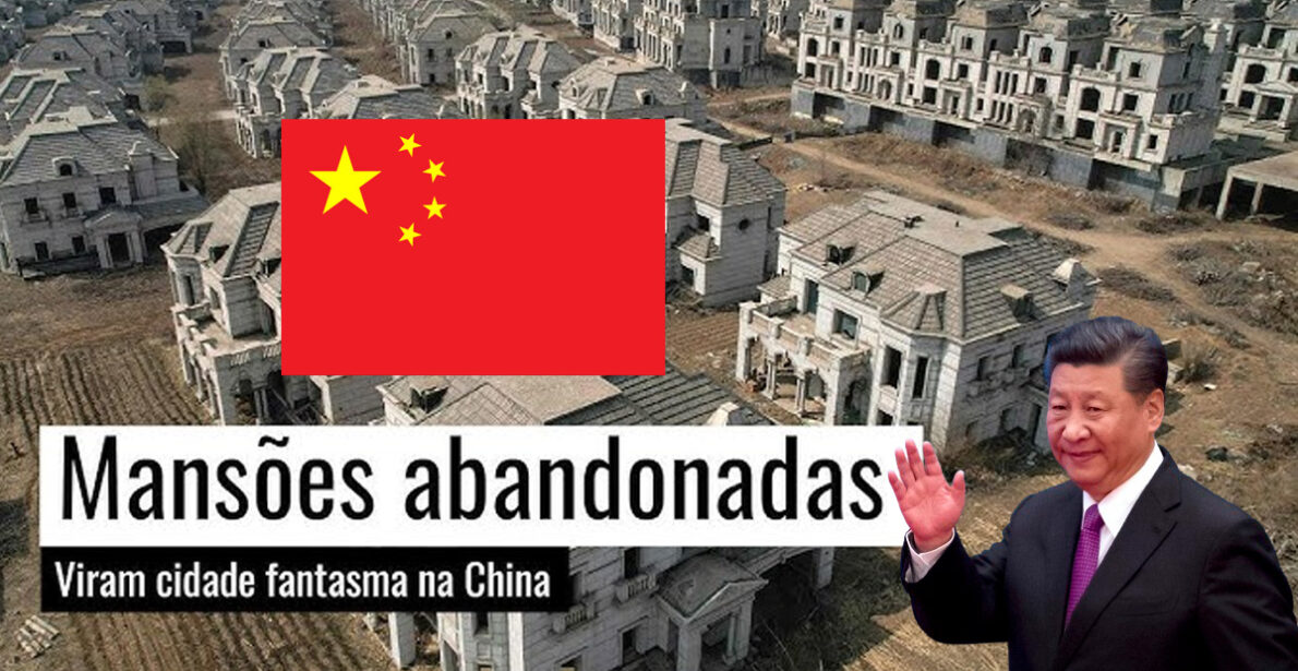 Cidade fantasma na China vira cemitério de sonhos repletas de mansões abandonadas que viraram lar de gados e outros animais