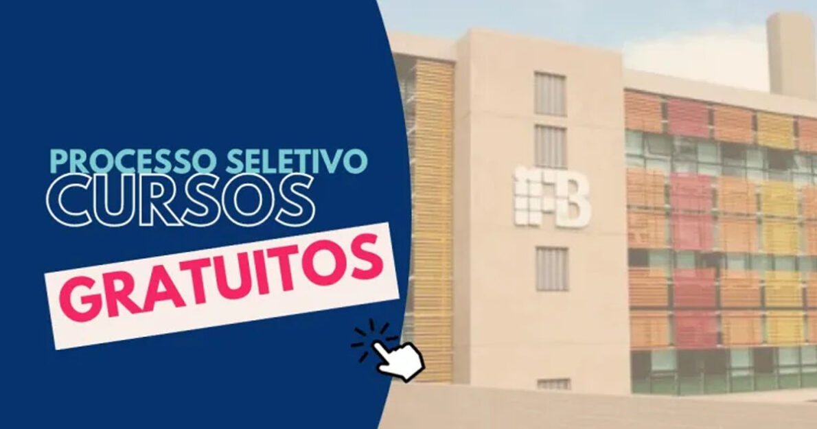 Sua chance chegou! Instituto Federal abre inscrições para 6 cursos de qualificação presenciais e EAD! São 470 Vagas