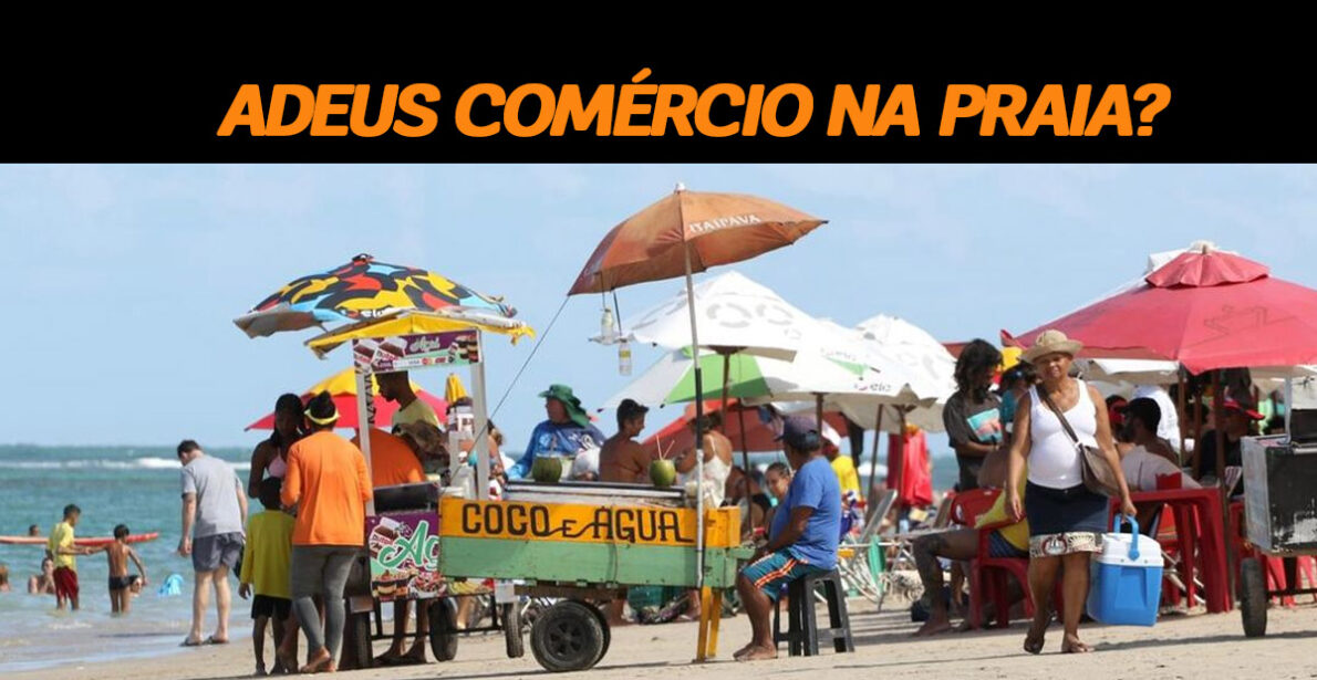 Praia do Perequê pode perder estabelecimentos devido a embargos do DER. Milhares de empregos e tradições estão em risco. Saiba mais!. (Foto: Ed Machado/Folha de Pernambuco)