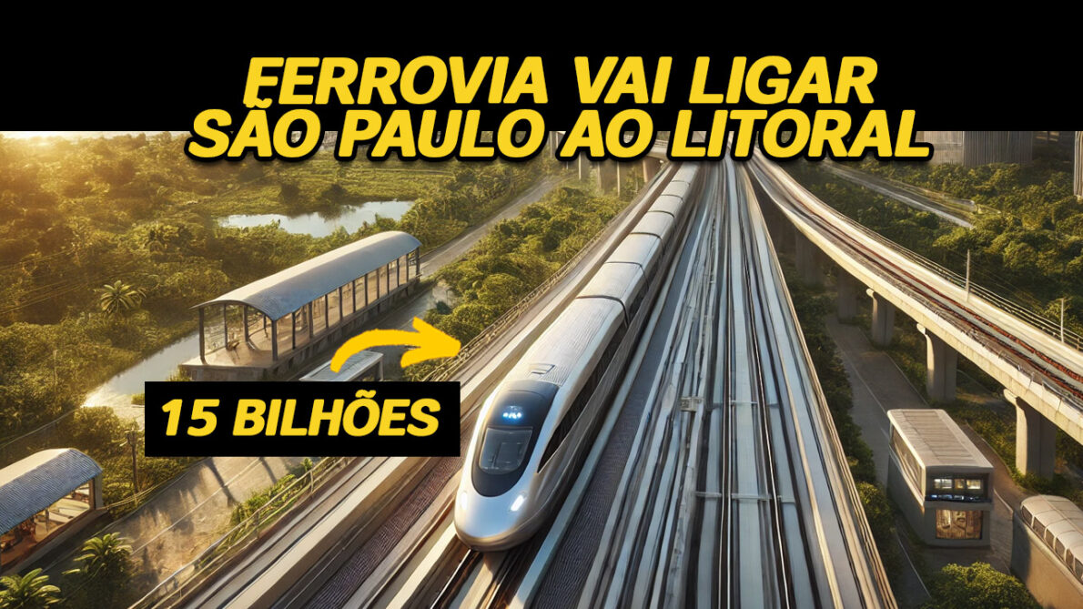 Trem Intercidades que ligará São Paulo ao Litoral custará R$ 15 bilhões, promete revolucionar a mobilidade e gerar 13 mil empregos.