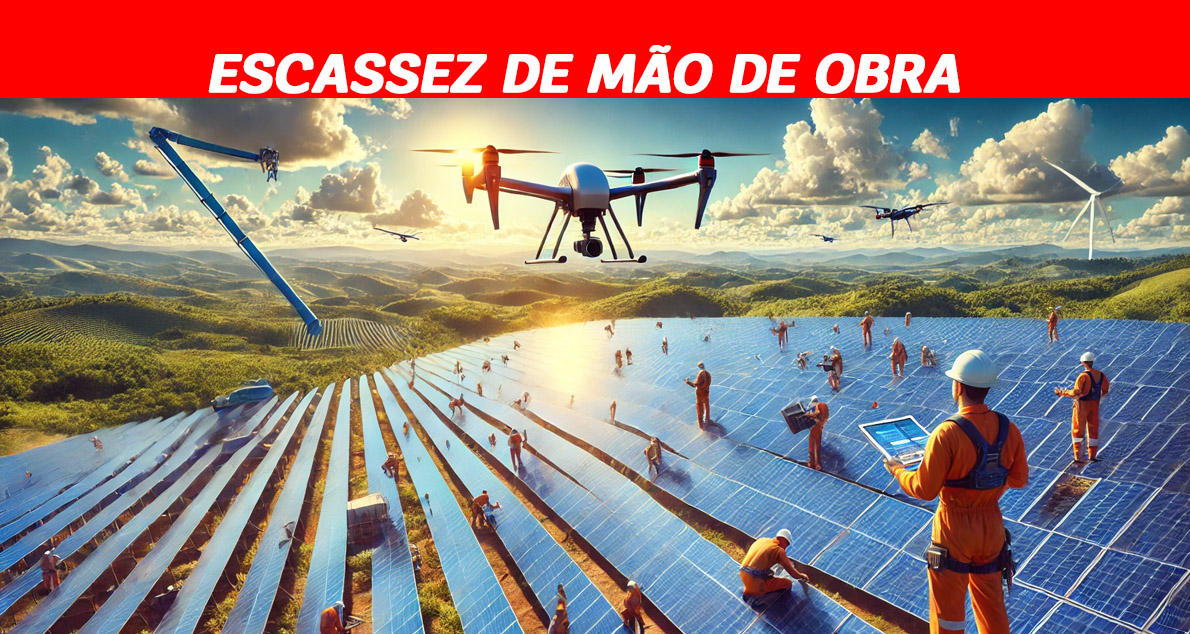 Falta de mão de obra ameaça o crescimento da energia solar no Brasil, mesmo com o avanço acelerado das energias renováveis no país.