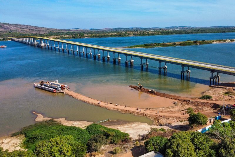 Ponte de R$ 200 milhões sobre o Rio Araguaia promete revolucionar a Região Norte. (Imagem: Roni Moreira / Ag. Pará)