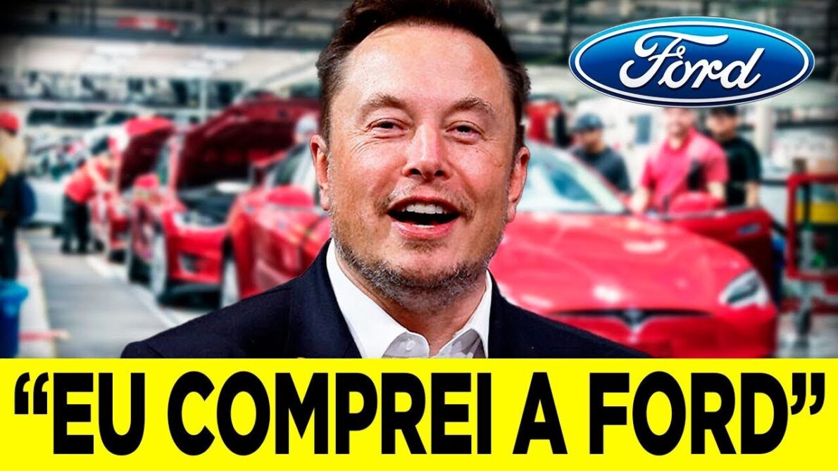 Elon Musk comprou a Ford? O rumor surgiu na internet, mas o que existe é uma parceria entre as duas montadoras. (Imagem: Mobility Channel - MOCH)