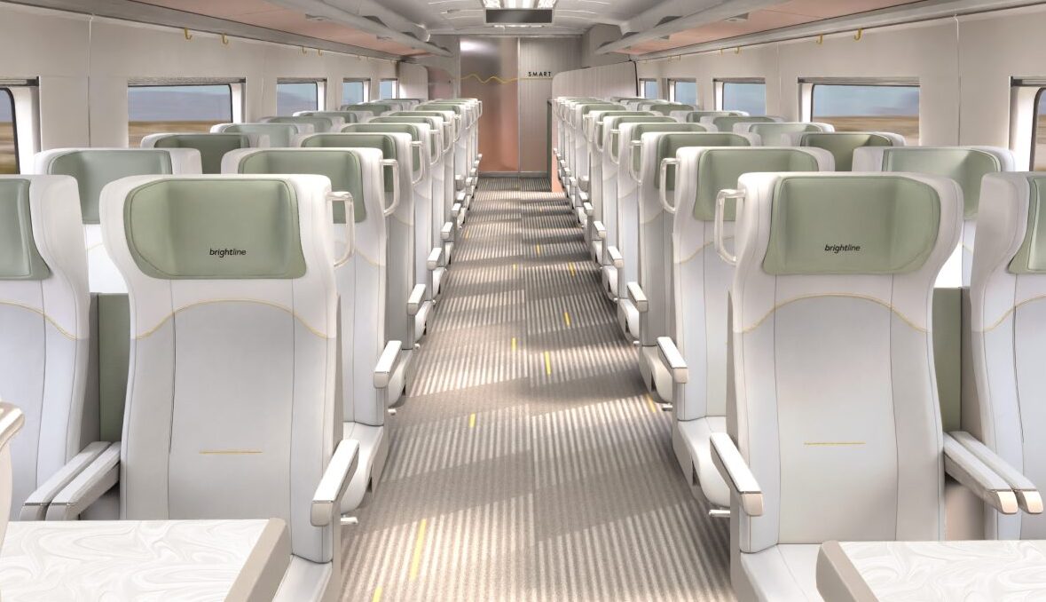 A Brightline anunciou um trem de alta velocidade. (Imagem/ divulgação)