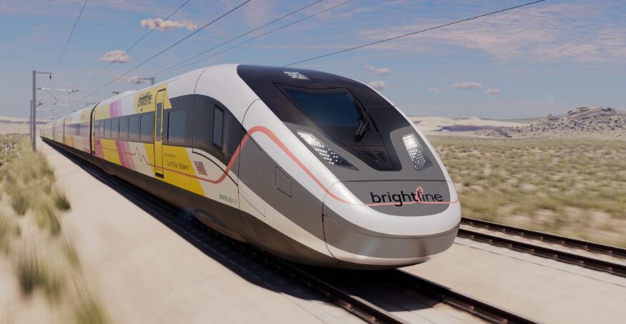 A Brightline anunciou um trem de alta velocidade. (Imagem/ divulgação)