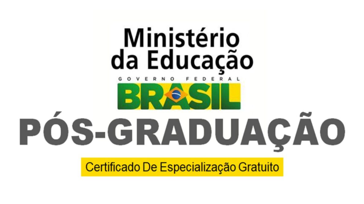 MEC - especialização - cursos - gratuitos - online - certificado