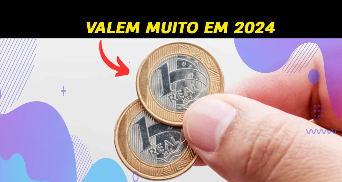 Essas duas moedas de R$ 1 REAL já valem R$ 500 cada uma em 2024