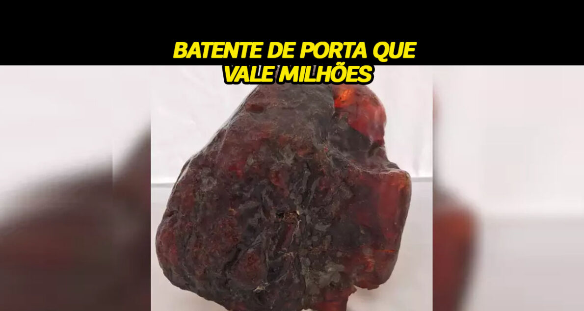 Descoberta uma das maiores pepitas de pedra preciosa do mundo! Artefato que vale milhões estava sendo usado há décadas como batente de porta da casa de uma idosa e já foi até ignorado em um roubo