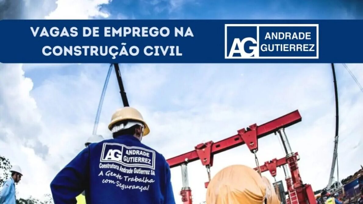 Andrade Gutierrez abre vagas de emprego para diversos perfis e cargos, oferecendo oportunidades em uma das líderes em engenharia do Brasil