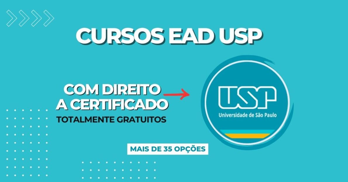 USP oferece 35 cursos gratuitos online e presenciais em diversas áreas. Não perca a chance de se qualificar sem custo!