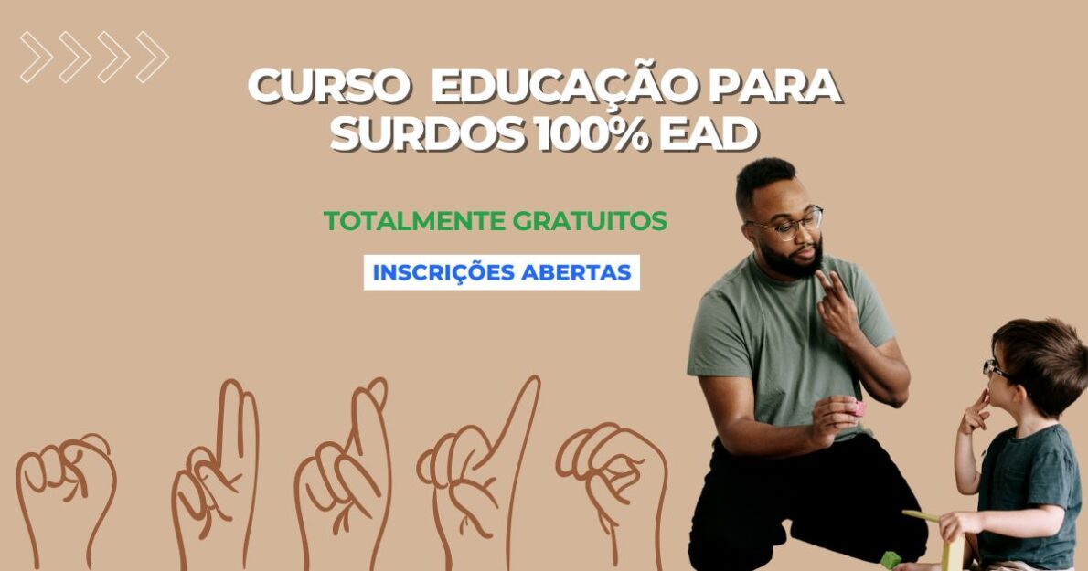 Instituto Nacional de Educação de Surdos abre 150 vagas para especialização gratuita EAD. Inscrições até 1º de novembro de 2024!