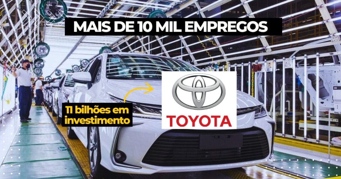 Toyota investe R$ 11 bilhões em nova fábrica em Sorocaba, com geração de 10 mil empregos e produção de modelos híbridos sustentáveis.