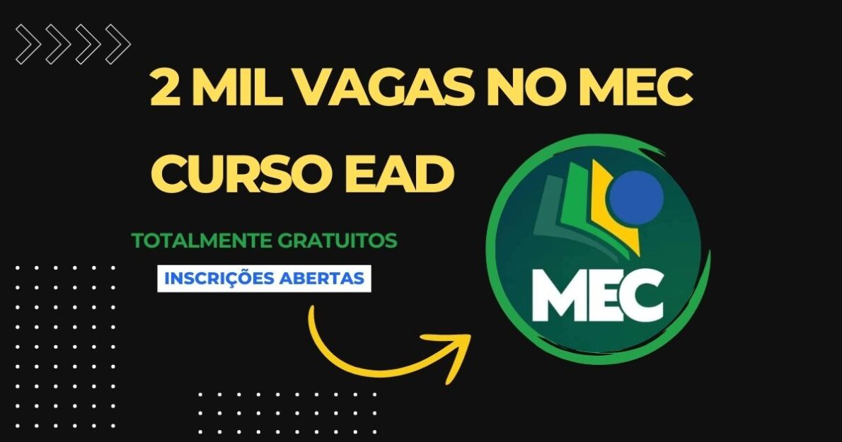 Curso online gratuito de 120h do MEC sobre protagonismo estudantil! Certificado oficial, 2 mil vagas e inscrições abertas. Garanta a sua!