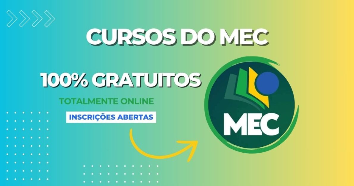 Aproveite os cursos online e gratuitos do MEC com certificação! Mais de 225 opções para alavancar sua carreira sem sair de casa.