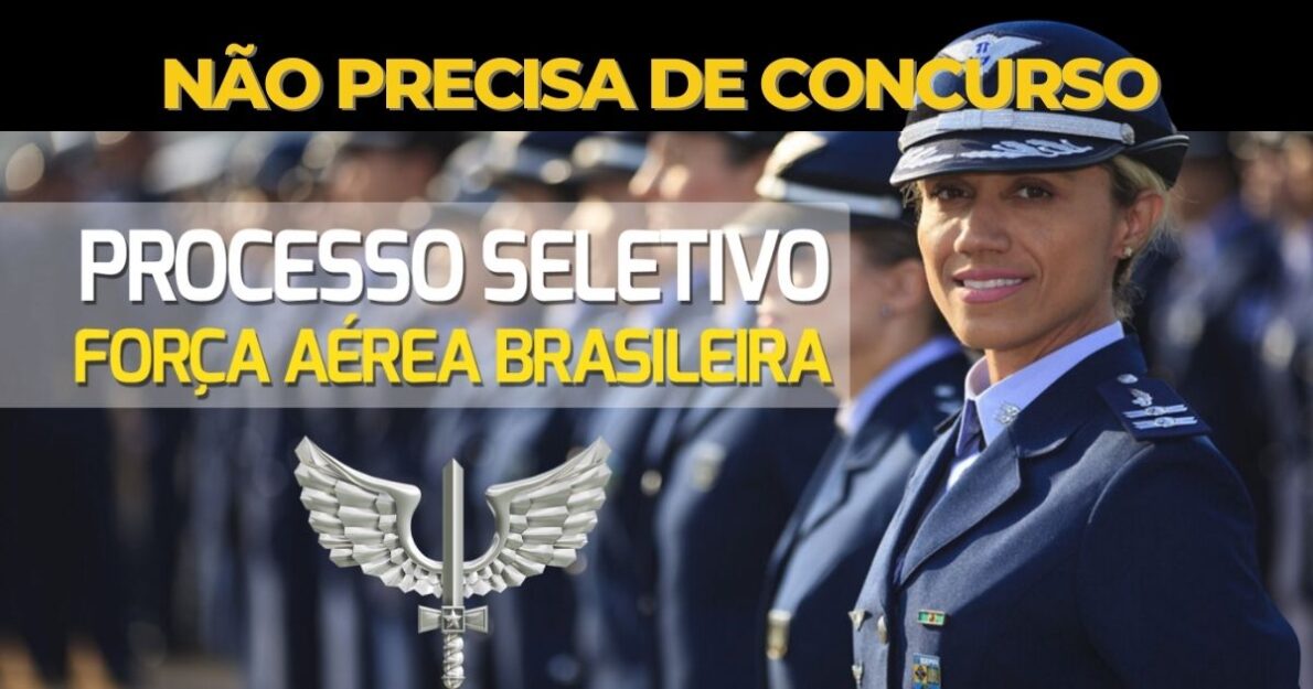 A Força Aérea Brasileira oferece vagas temporárias para profissionais técnicos em várias áreas. Inscrições abertas até 23 de outubro.