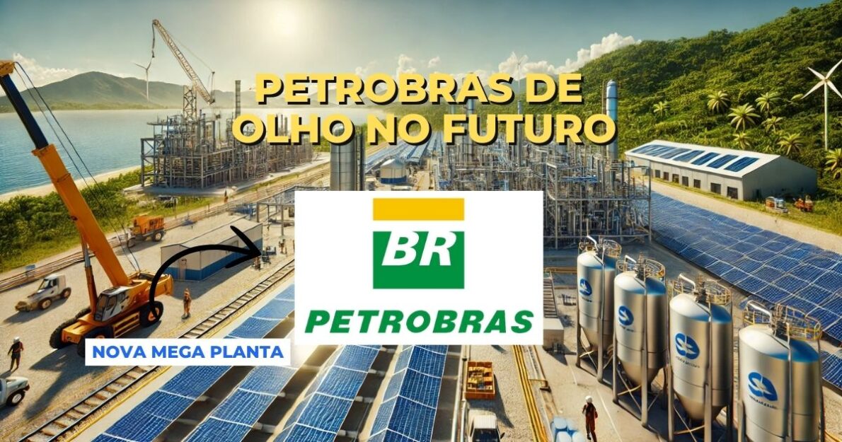 Petrobras anuncia sua primeira planta de hidrogênio renovável no Brasil, marcando o início de uma nova era de energia limpa e sustentável. (Imagem: Reprodução/Canva)