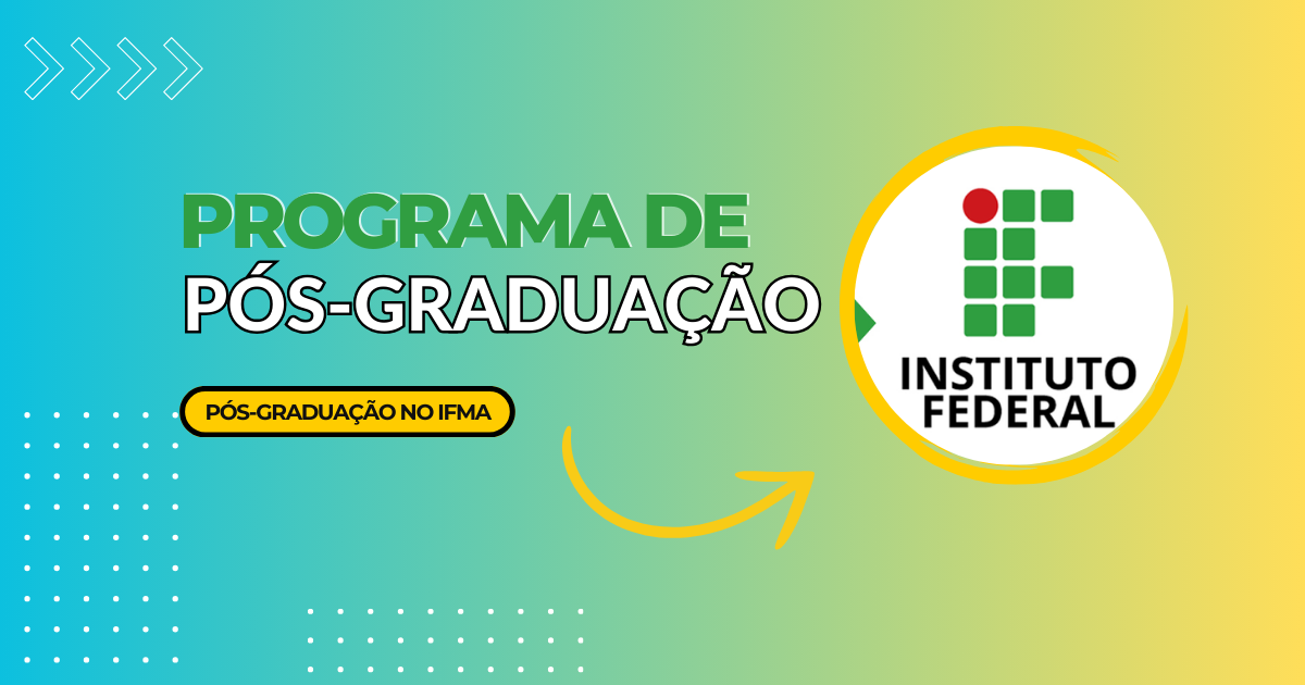 O Instituto Federal do Maranhão abriu 1.280 vagas em pós-graduação gratuita na modalidade EAD. Inscrições até 18 de outubro de 2024, sem taxas nem mensalidades. (Imagem: reprodução/ Canva)