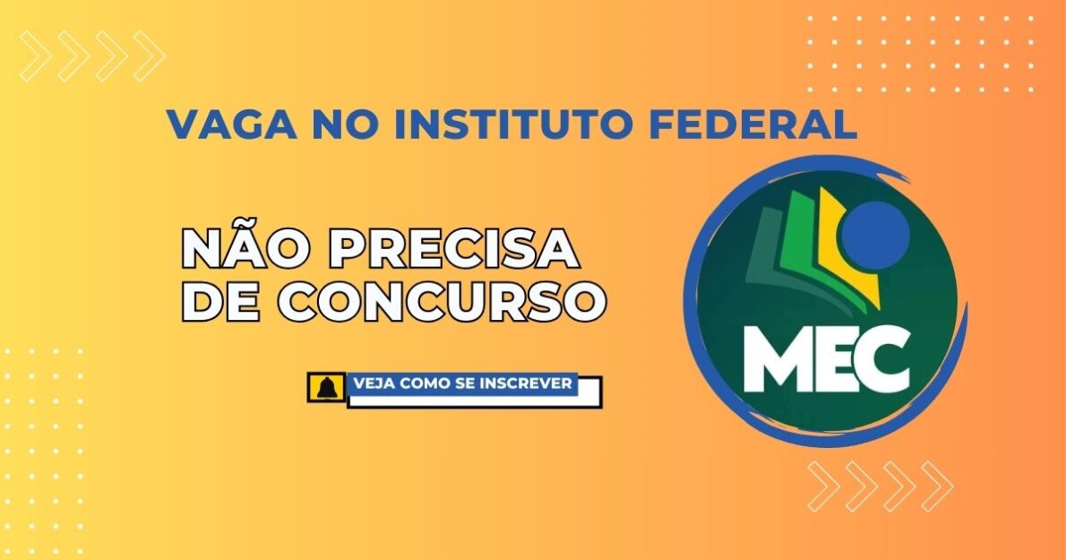 O IFMS abre seleção para tutores e professores EAD. Ganhe até R$1.850 por mês com apenas 20h/semana. Inscreva-se até 19 de novembro.