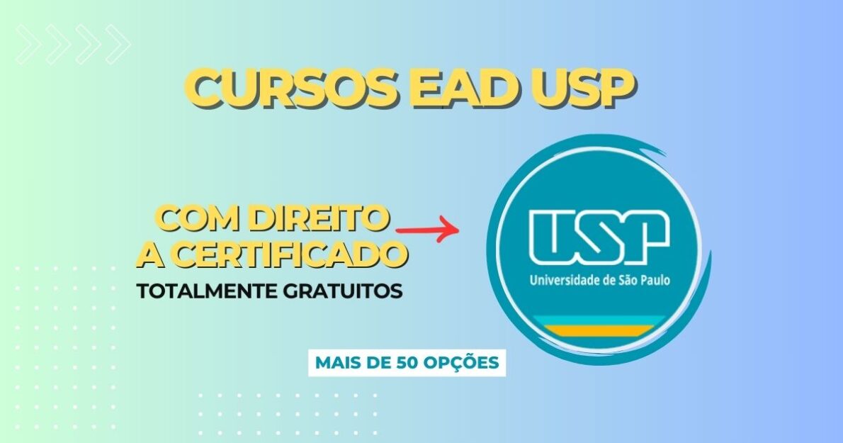 USP abre inscrições para 50 cursos gratuitos online! Amplie suas habilidades e transforme sua carreira com aprendizado rápido!