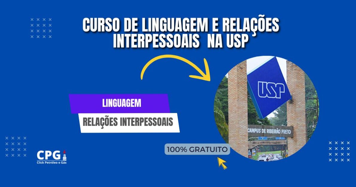 USP abre inscrições para curso gratuito EAD sobre linguagem e relações interpessoais. 100 vagas, inscrições até 21 de outubro de 2024.