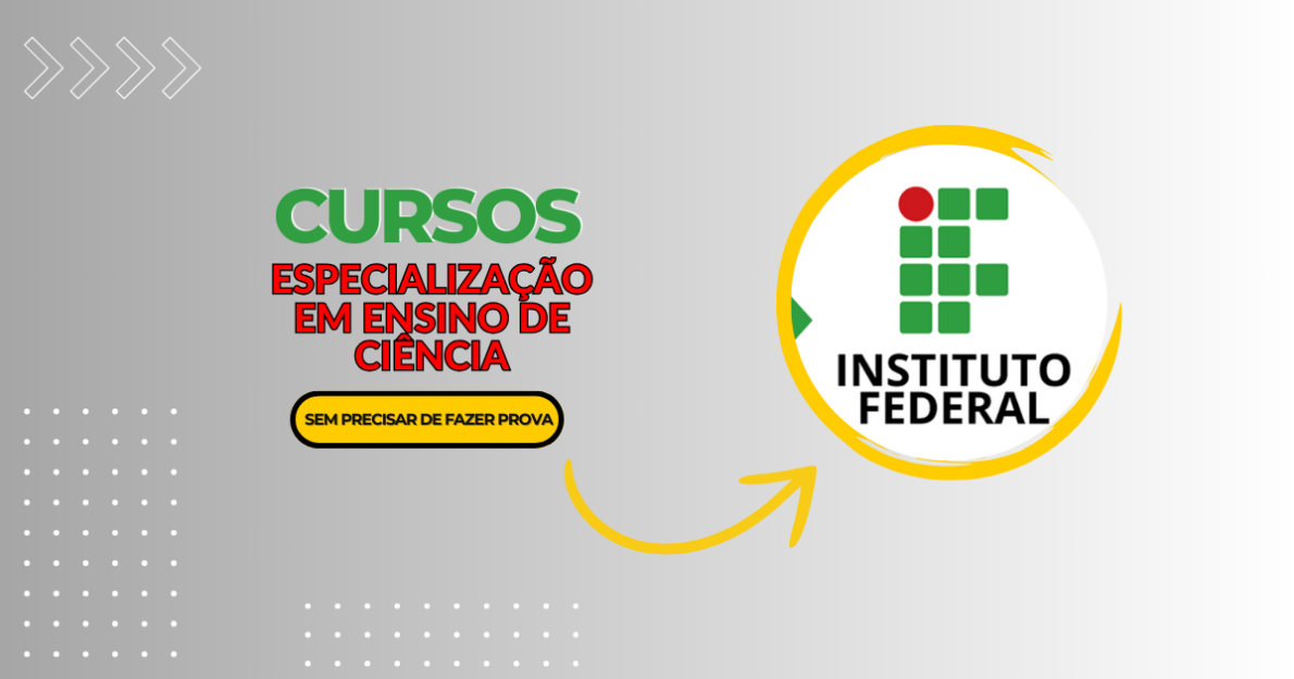 IFPR abre inscrições para Especialização em Ensino de Ciências e Matemática. Garanta sua vaga e transforme sua carreira na educação! (Imagem: Reprodução/Canva)