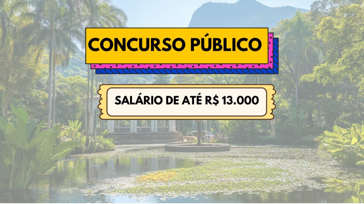 Concurso público, vagas de emprego, jardim botânico