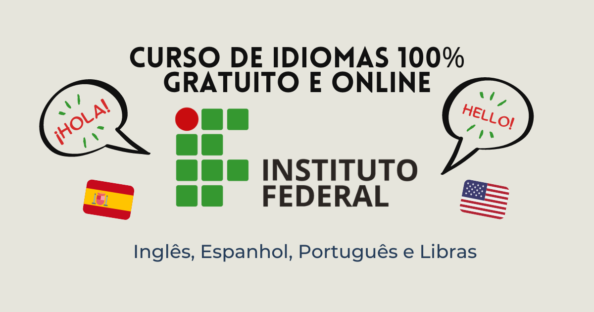 IFSC abre inscrições para cursos gratuitos de idiomas, incluindo inglês, espanhol e Libras. Vagas limitadas! Não perca essa chance.