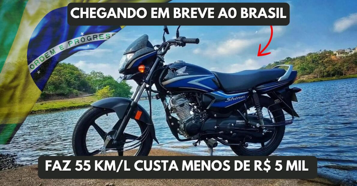 Conheça a Honda Shine 100, que chega ao Brasil em breve e promete desbancar rivais