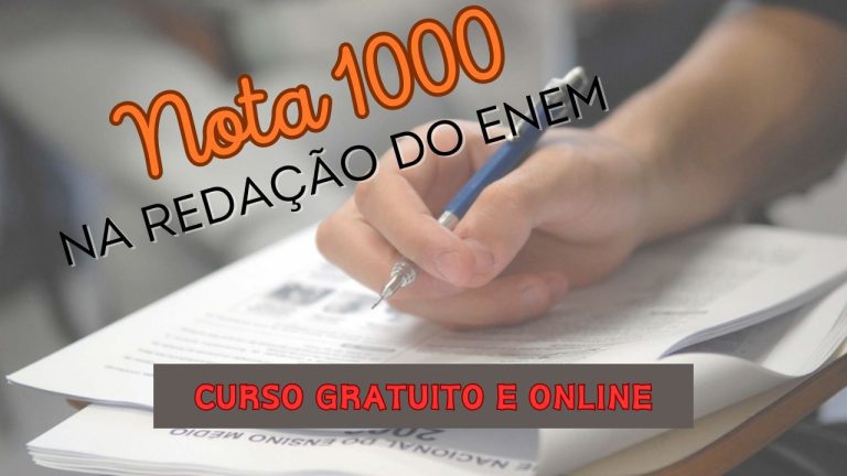 redação - enem - curso - curso online - curso gratuito - estudantes