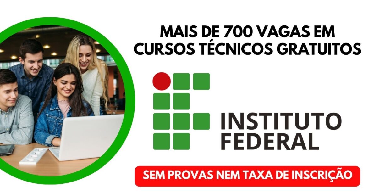 Cursos técnicos gratuitos totalmente online sem precisar fazer prova! Instituto Federal acaba de abrir mais de 700 vagas urgentes!!