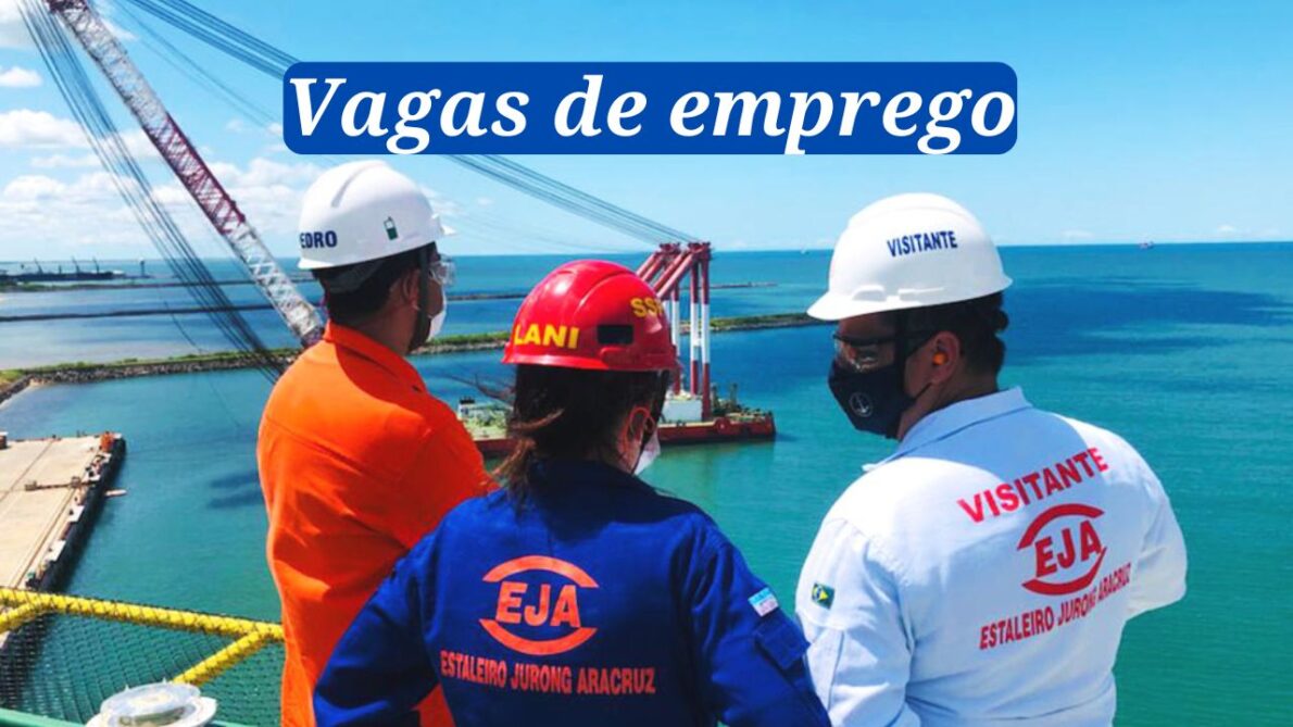 Estaleiro Jurong abre vagas de emprego no setor offshore; Oportunidades para caldeireiro, motoristas, técnico de laboratório e mais