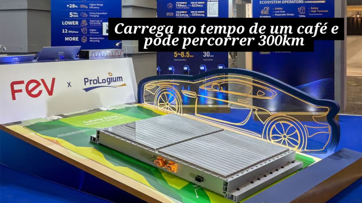 Inovação que não acaba mais: nova bateria para carros elétricos promete autonomia de 300 km com carga de apenas 5 minutos