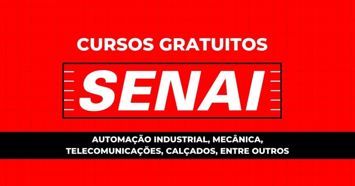 O Senai oferece bolsas gratuitas para cursos técnicos em 23 cidades. Inscrições até 21 de novembro! Garanta a sua vaga!