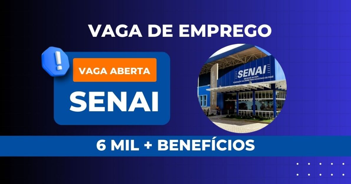 SENAI oferece vaga com salário superior a R$6 mil para Especialista em Desenvolvimento de Sistemas em São José, SC. Veja como se candidatar!