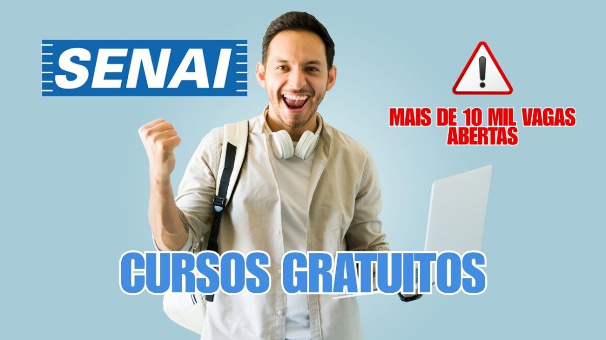 Mais de 10 mil vagas abertas no Senai: cursos gratuitos em segurança do trabalho, eletrotécnica e muito mais!