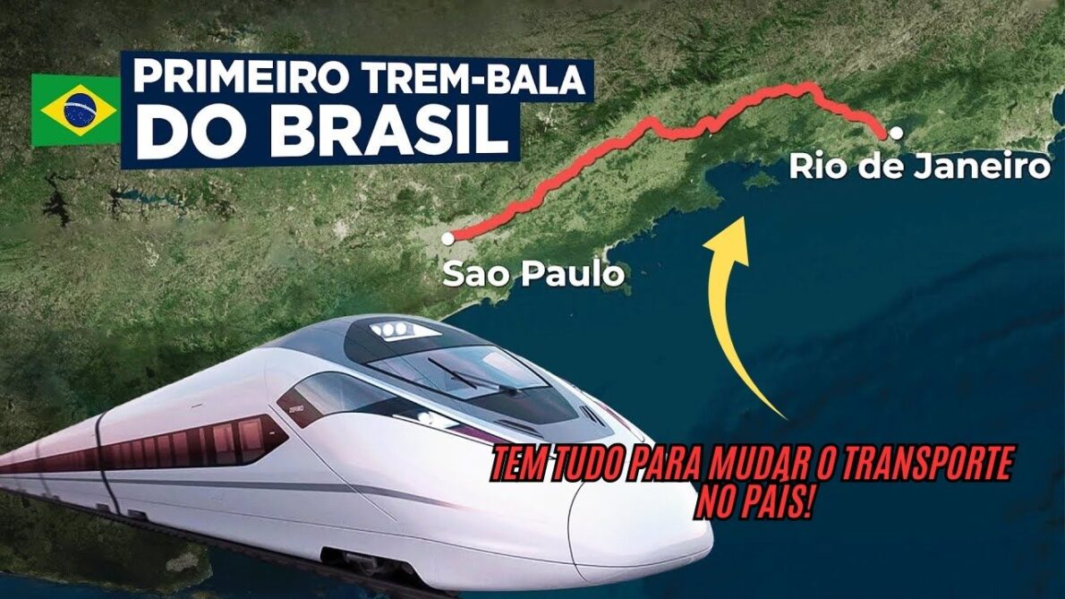 O primeiro trem-bala do Brasil está a caminho e vai mudar tudo! Vem aí um transporte que deixará os congestionamentos e o estresse do trânsito para trás