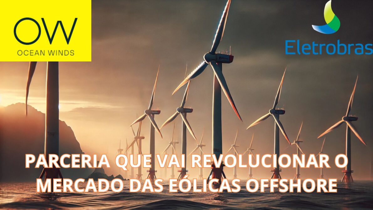 Turbina eólica offshore representando a revolução no mercado de energia brasileiro