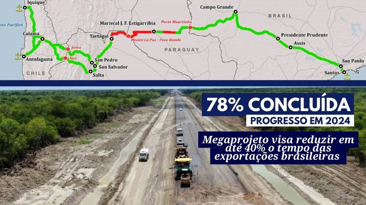 Ritmo acelerado das obras da Rota Bioceânica! O megaprojeto do Brasil que vai revolucionar a América do Sul está a todo vapor